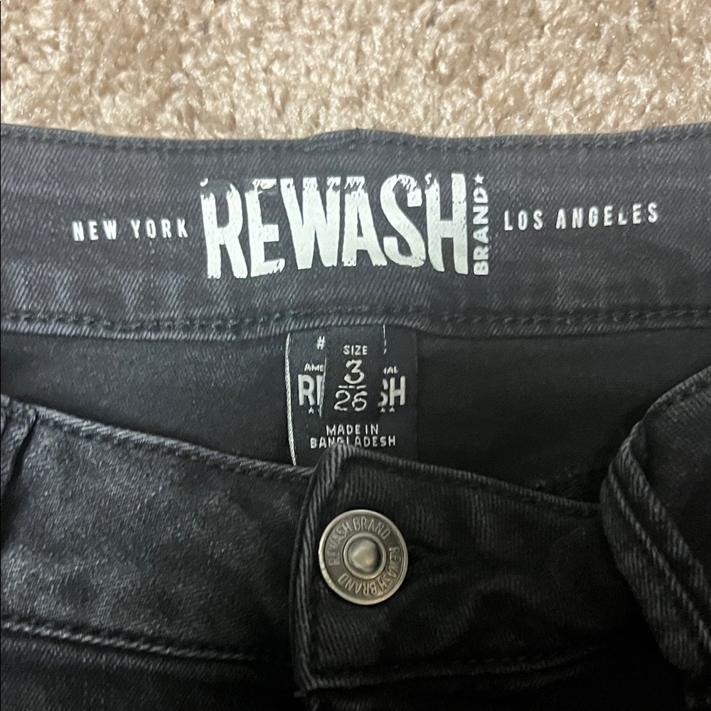 Rewash Charcoal Denim Pants